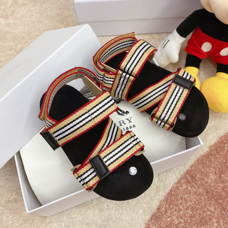 Burberry Tear Broken Bands Children_s Sandals 24-35-02d6717a